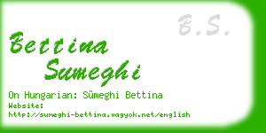 bettina sumeghi business card
